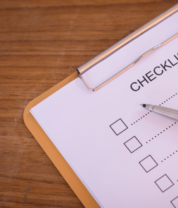 Photo of a checklist and clipboard